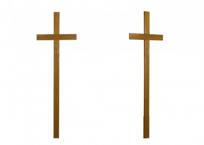 Крест намогильный дубовый "Католический"КДД-06